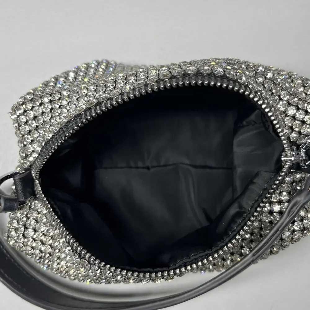All Over Rhinestone Sparkle Mini Evening Formal Bag Purse Crystal Hoco Bling